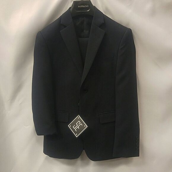 BOY'S SOPRANO JR NAVY 2 PIECE SUIT BY VANDERBILT - Picture 1 of 5